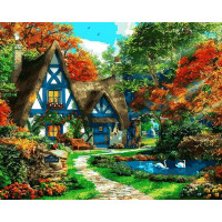 VP1090 Розмальовка за цифрами Будиночок на узліссі Babylon VP1090 Розмальовка за цифрами Будиночок на узліссі Babylon