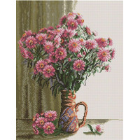 Малювання камінням на полотні Брашмі Хризантеми у вазі (GF098, На підрамнику) Малювання камінням на полотні Брашмі Хризантеми у вазі (GF098, На підрамнику)