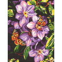 Малювання камінням на полотні ТМ Алмазна мозаїка Метелики на квітах (DM-311, Без підрамника) Малювання камінням на полотні ТМ Алмазна мозаїка Метелики на квітах (DM-311, Без підрамника)