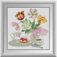 Алмазна мозаїка Dream Art Натюрморт із тюльпанами (DA-30736, Без підрамника) Алмазна мозаїка Dream Art Натюрморт із тюльпанами (DA-30736, Без підрамника)