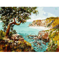 AS0833 Картина по номерам Уединённый пляж ArtStory