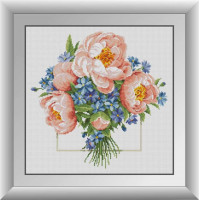 Алмазна вишивкаDream Art Букет півонії (DA-30871, Без підрамника)