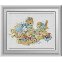 Картина алмазна вишивка Dream Art Мишки на пікніку (DA-30987, Без підрамника)