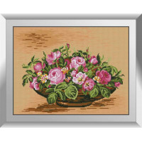 Алмазна техніка Dream Art Рожевий букет (DA-31184, Без підрамника)