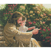 Алмазна мозаїка Алмазна мозаїка Ісус та хлопчик з метеликом (за мотивами сюжетів Грега К. Олсена) (DGF002, Без підрамника) Алмазна мозаїка Алмазна мозаїка Ісус та хлопчик з метеликом (за мотивами сюжетів Грега К. Олсена) (DGF002, Без підрамника)