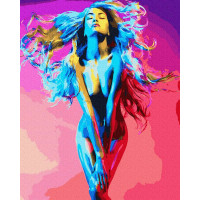 BK-GX33618 Картина за номерами Яскрава дівчина