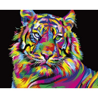 VP1344 Картина за номерами Райдужний тигр Babylon