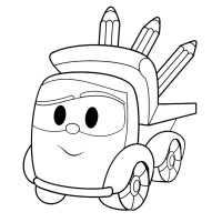 KA-028 Картина по контуру Самоскид із олівцями Riviera Blanca KA-028 Картина по контуру Самоскид із олівцями Riviera Blanca