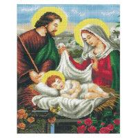 Картина зі страз Алмазна мозаїка Свята сім'я (GF4436, Без підрамника)