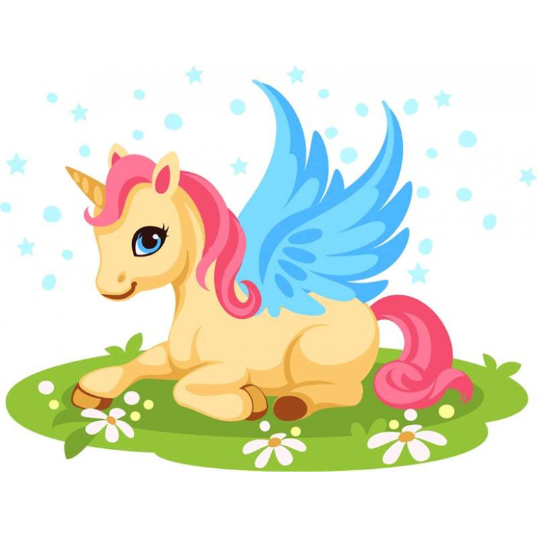 ASK035 Картина за номерами Чарівна єдиноріжка ArtStory