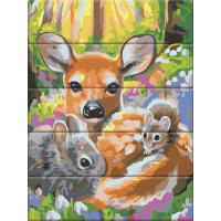 ASW177 Картина за номерами Лісові друзі ArtStory