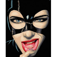 BK-GX38175 Розмальовка за номерами Пристрасть жінки-кішки