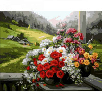 SR-SY6603 Розмальовки за номерами Гірський букетStrateg SR-SY6603 Розмальовки за номерами Гірський букетStrateg