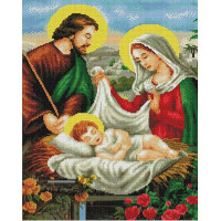 Алмазна вишивка ColorArt Ісус у колисці (CLR-SP102, Без підрамника)