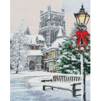 Алмазна техніка ColorArt Різдвяний пейзаж (CLR-PSP084, На підрамнику)