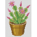 Картина зі страз Dream Art Цвітіння кактуса (12 х 17 см) (DA-31656M, Без підрамника)