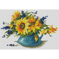 Алмазна мозаїка Dream Art Крапельки неба (соняшники) (33 х 47 см) (DA-31694, Без підрамника)