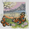Алмазна вишивка Dream Art Павлине око (метелики) (41 х 41 см) (DA-31733, Без підрамника)