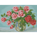 Картина зі страз Dream Art Садові троянди (27 х 37 см) (DA-31833, Без підрамника)
