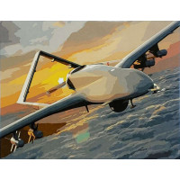 SR-SY6936 Малювання за номерами Байрактар серед хмарStrateg
