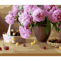 SR-B-SY6634 Живопис за номерами Черешні на століStrateg