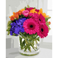 BK-GX45050 Полотно для малювання Букет із герберамиRainbow Art BK-GX45050 Полотно для малювання Букет із герберамиRainbow Art