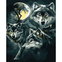 BK-GX45456 Картина за номерами Містичний вовкRainbow Art BK-GX45456 Картина за номерами Містичний вовкRainbow Art