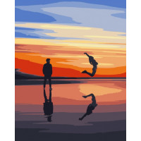 SR-B-DY063 Малювання по номерам Стрибок до заходу сонцяStrateg SR-B-DY063 Малювання по номерам Стрибок до заходу сонцяStrateg