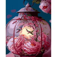 SR-B-GS898 Розмальовка по цифрам Рожевий східний ліхтарStrateg SR-B-GS898 Розмальовка по цифрам Рожевий східний ліхтарStrateg