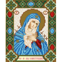 Алмазна картина Арт Соло Образ Пресвятої Богородиці Семистрільної (AT5004, Без підрамника)