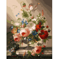 VP118 Картина за номерами Квітковий натюрморт із виноградом Babylon VP118 Картина за номерами Квітковий натюрморт із виноградом Babylon