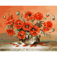 VP293 Картина за номерами Маки у вазі Babylon VP293 Картина за номерами Маки у вазі Babylon