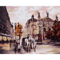 VP371 Розмальовка за номерами Львів. Оперний театр. Babylon