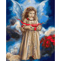 VP432 Малювання номерів Ангел з різдвяним подарункомТурбо