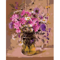 MR-Q1017 Картина розмальовка Букет у ніжних тонахMariposa MR-Q1017 Картина розмальовка Букет у ніжних тонахMariposa