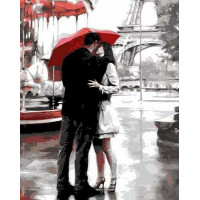 MR-Q674 Картина розмальовка Поцілунок у Парижі Mariposa MR-Q674 Картина розмальовка Поцілунок у Парижі Mariposa