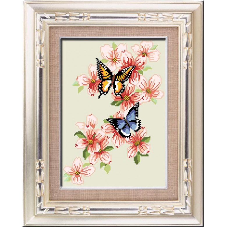 Алмазна живопис Dream Art Метелики (повна зашивка, квадратне каміння) (DA-30118, Без підрамника)