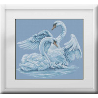 Алмазна мозаїка Dream Art Лебедина вірність (повна зашивка, квадратне каміння) (DA-30126, Без підрамника)