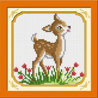 Алмазна вишивка Dream Art Оленя (повна зашивка, квадратне каміння) (DA-30189, Без підрамника)