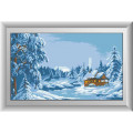 Картина алмазна вишивка Dream Art Зимовий ліс (повна зашивка, квадратне каміння) (DA-30216, Без підрамника)