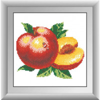 Алмазна техніка Dream Art Персик (повна зашивка, квадратне каміння) (DA-30270, Без підрамника)