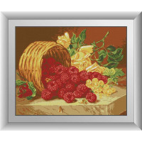 Картина зі страз Dream Art Натюрморт з малиною (квадратні камені, повна зашивка) (DA-30409, Без підрамника) Картина зі страз Dream Art Натюрморт з малиною (квадратні камені, повна зашивка) (DA-30409, Без підрамника)
