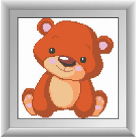Алмазна мозаїка Dream Art Ведмедик (квадратні камені, повна зашивка) (DA-30435, Без підрамника)