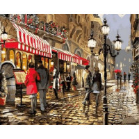 VP766 Картини за номерами Вечірні кафе Babylon