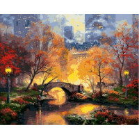 VP872 Картини за номерами Магія вечірнього парку Babylon
