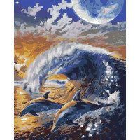 AS0173 Картина розмальовка На хвилях ArtStory AS0173 Картина розмальовка На хвилях ArtStory