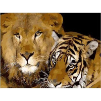 MR-Q002 Малювання за номерами Хижі кішки Mariposa MR-Q002 Малювання за номерами Хижі кішки Mariposa