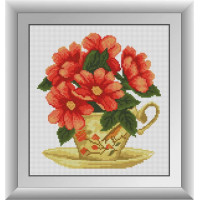 Картина із мозаїки Dream Art Квітковий чай (DA-30563, Без підрамника)