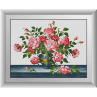 Картина зі страз Dream Art Рожеві троянди (DA-30629, Без підрамника)