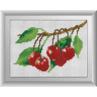 Алмазна вишивка Dream Art Вишня (без коробки) (DA-30638M, Без підрамника)